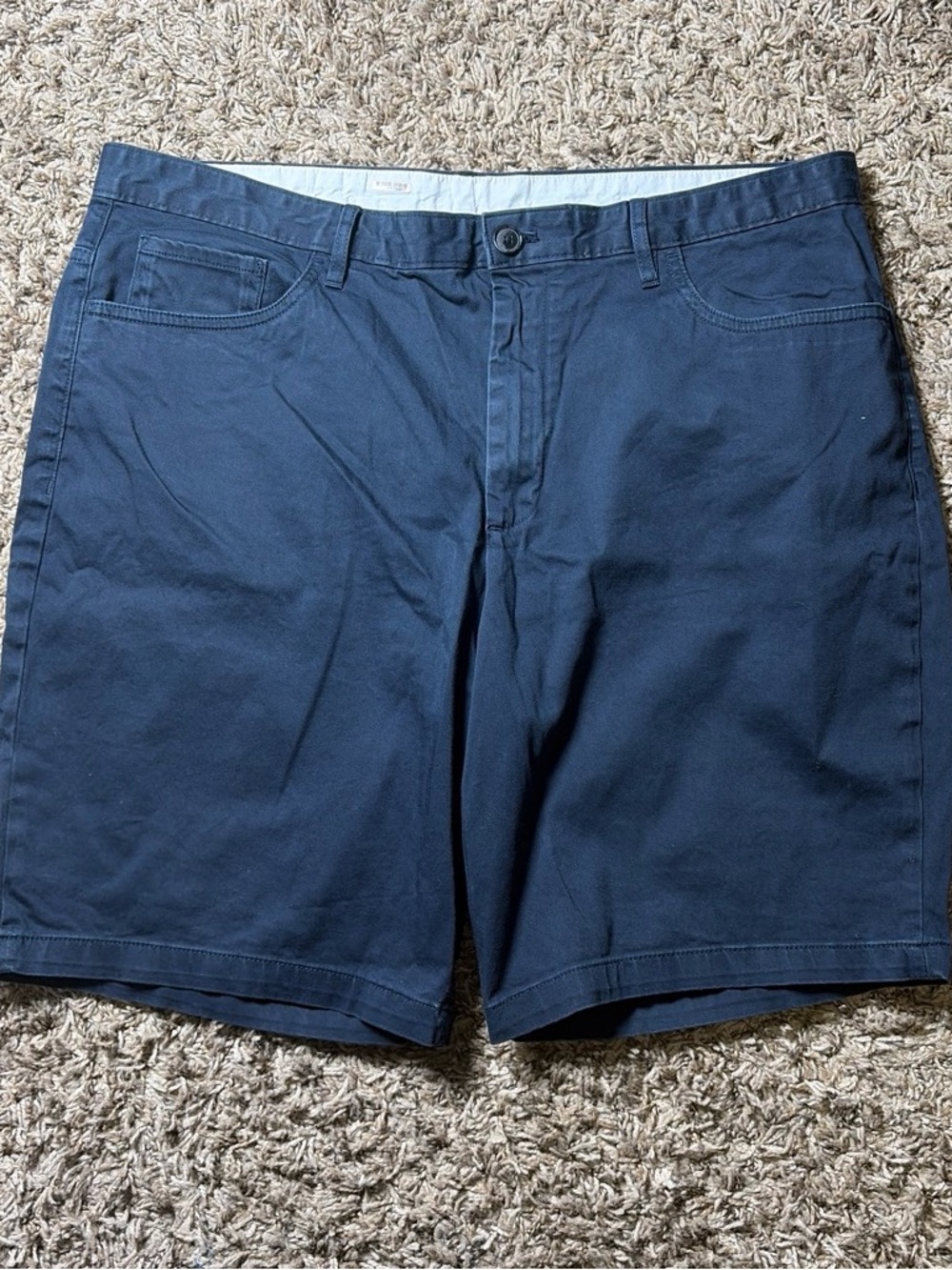 Calvin Klein Men’s Size 38 Navy Blue Chino Shorts Cotton 5 Pocket